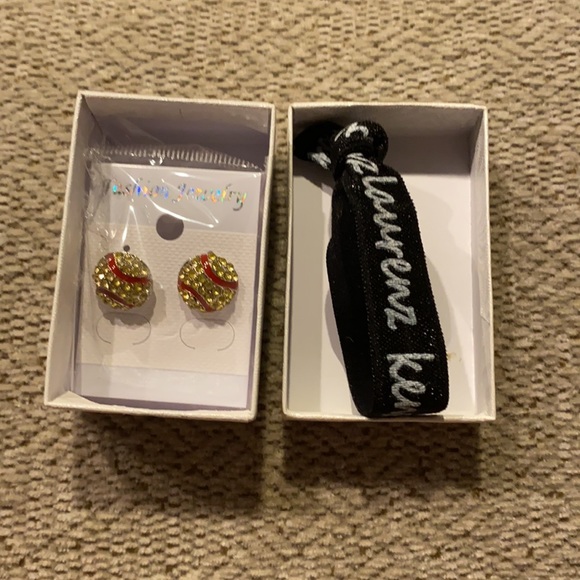 Softball Earings - Picture 3 of 3